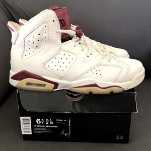 Mens Air Jordan 6 Retro OG BG Maroons